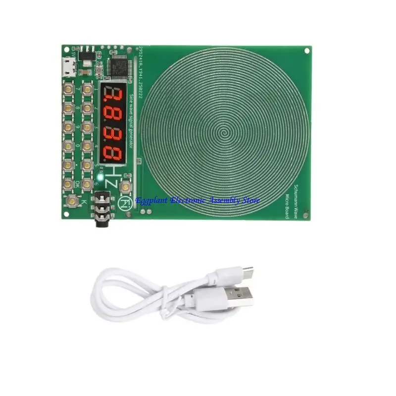 E28D Schumann Waves Frequency Generator Adjustable 0.01Hz 100000Hz Ranges Smooth Sine Waves Output High AntiInterference Design