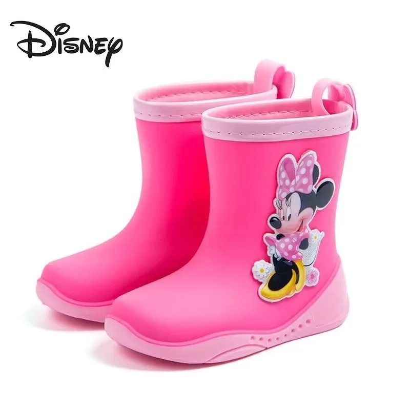 

Disney girls cartoon Minnie Mouse boot elsa princess Fashion long boots children's shoes