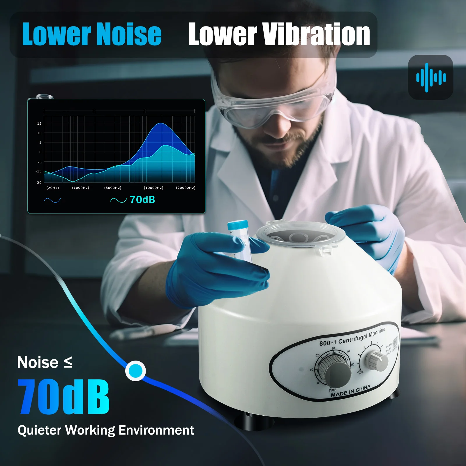 Elektrische Zentrifugen maschine Labor medizinische Praxis 220V U/min 20ml x 6 langlebig