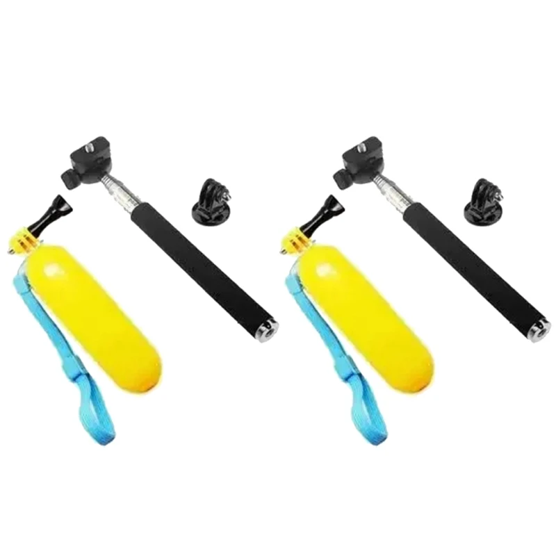 Kit de soporte flotante + palo de Selfie + para Gopro Hero para Go Pro, juego de piezas de repuesto para cámara deportiva de acción
