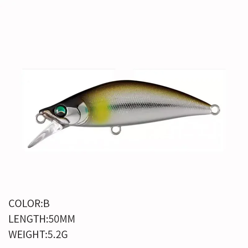 Japan Design Pesca Wobbling Angelköder 50 mm 5,2 g Sinking Minnow Isca Künstliche Köder für Barsch Barsch Hecht The Stream Forelle