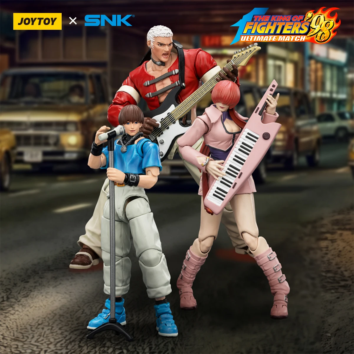 

Коллекционная фигурка JOYTOY SNK 1/18 KOF'98UM: Орочи, Яширо, Нанакасе, Шерми, Крис — модель для коллекционирования, игрушка, подарок