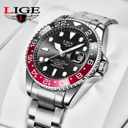 Lige neue Herren uhren Top-Marke Luxus mode schwarze Uhr Männer leuchtende wasserdichte Datums uhr Sport Herren Quarz Armbanduhr