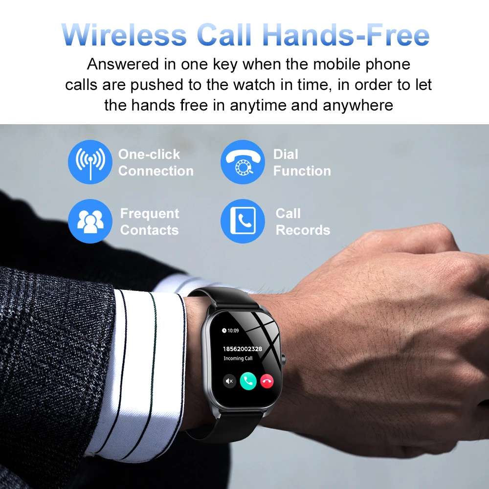 نمط Smartwatch الرجال سطح 2.01 HD بلوتوث دعوة اللياقة البدنية SportHealth معدل ضربات القلب خطوة العد ساعة تنبيه الساعات الرياضية الموضة