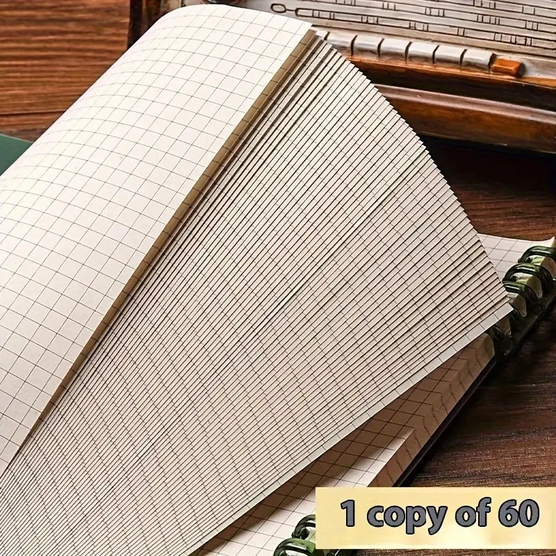 Flip Notepad Grid Notebooks B5 Diary Leaf Notebook Sketch Book Stationery Journal Writing Pads Office School Supplies