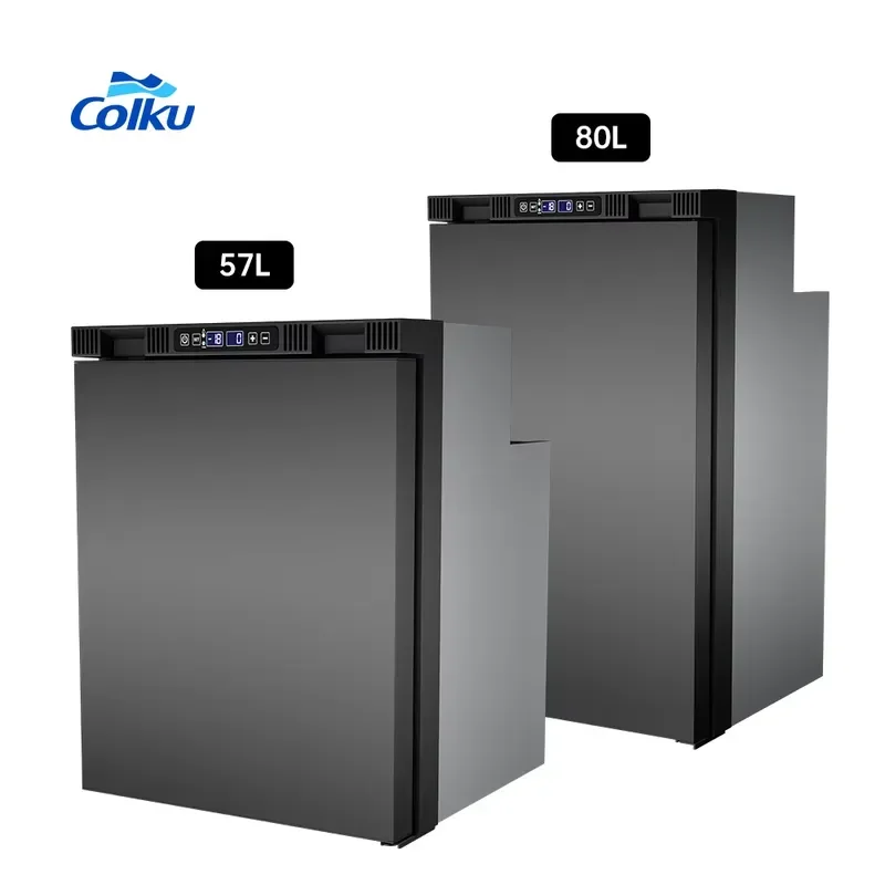 Upright RV Refrigerator Dual Zone 12V Fridge Freezer Single Door Refrigerator for Motorhome Camper Trailer