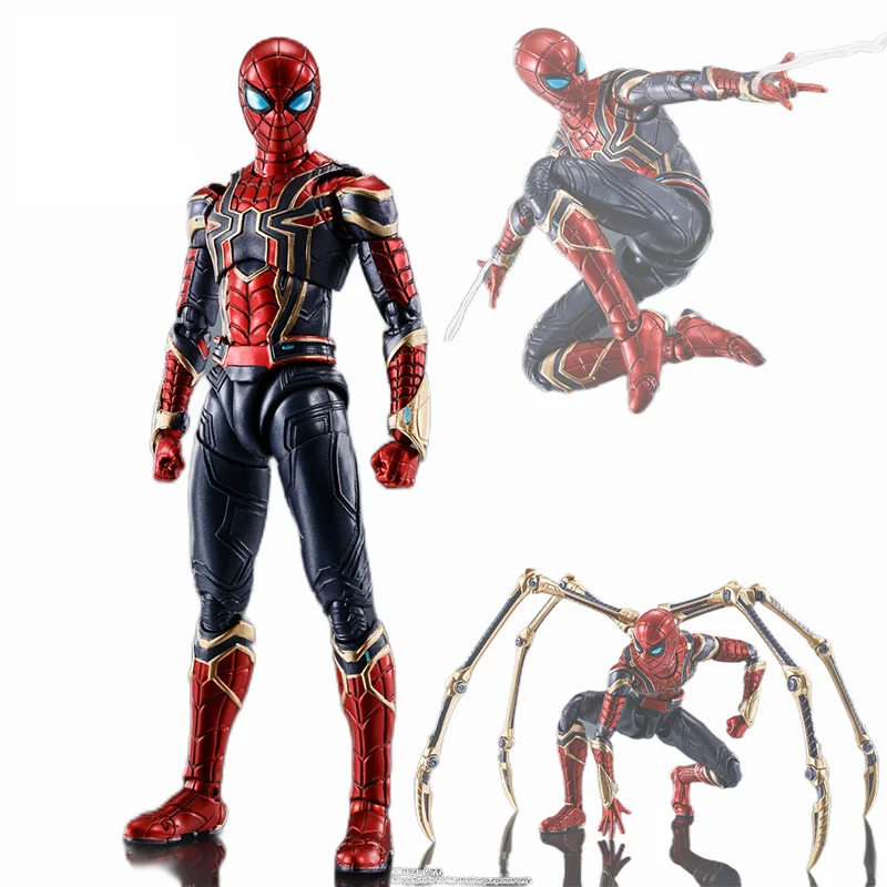 

Bandai S.h.figuarts Shf Iron Spider Man No Way Home Iron Spider Action Figure Toy Collection Decoration Model Christmas Gift Toy