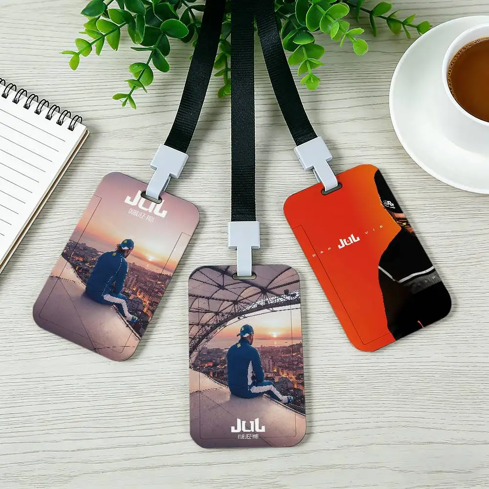 Singer J-JuL Card Holder Employee Card Cover Lanyard Work Business ID Badge Holder Name Tag Cards Case