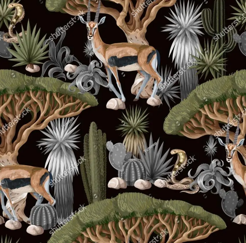 Nach Amerikanischen tier deer elephant tapete für kinderzimmer kunst wand papier wohnkultur Nordic junge mädchen schlafzimmer tapete