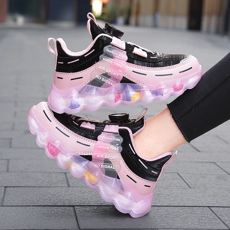 Neue rutschfeste Kinder-Turnschuhe aus Leder für Mädchen im Alter von 5 bis 16 Jahren, lässige Wanderschuhe, rutschfeste Kinder-Jungen-Sport-Lauf-Sneaker – Detail 8