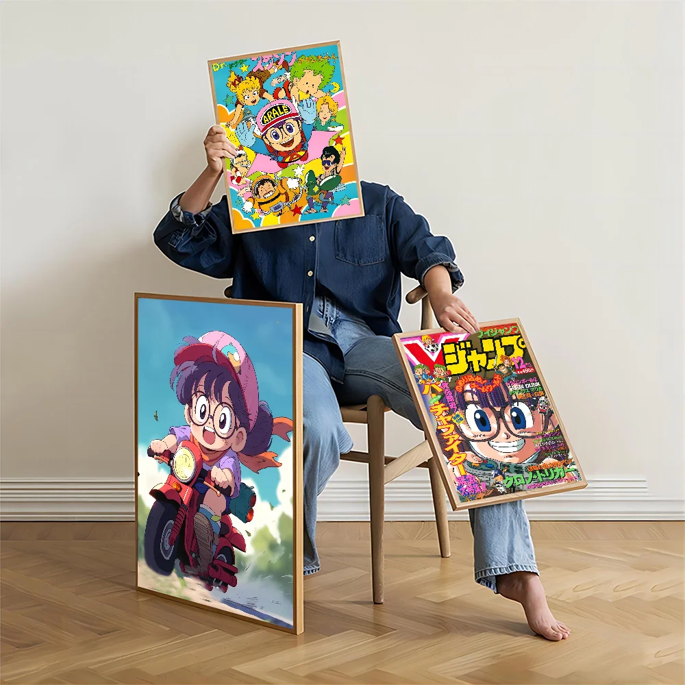 Cartoon Dr Slump Arale Whitepaper Poster HD Quality Poster Wall Art Painting Study Room Wall Decor