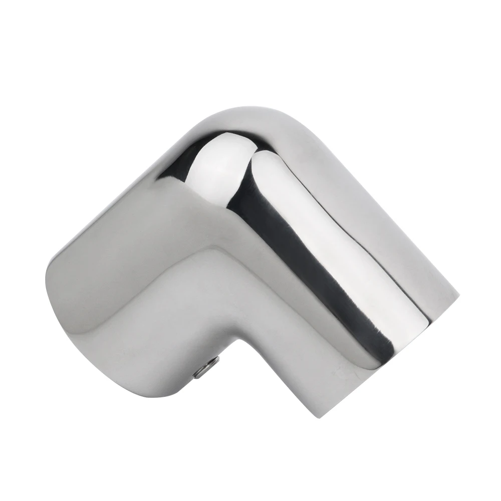 قارب 316 الفولاذ المقاوم للصدأ 2-Way 22/25/30/32 مللي متر أنبوب موصل 90 °   الكوع الأنابيب درابزين تركيب مكونات الأنابيب الأجهزة البحرية