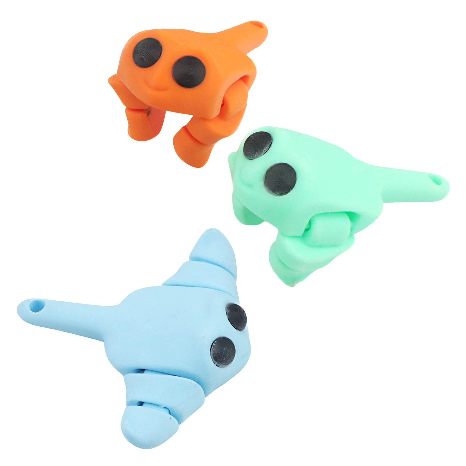 

3D printing of colored devil fish, joint models, marine animal model sculptures, stress relieving, restless toys
