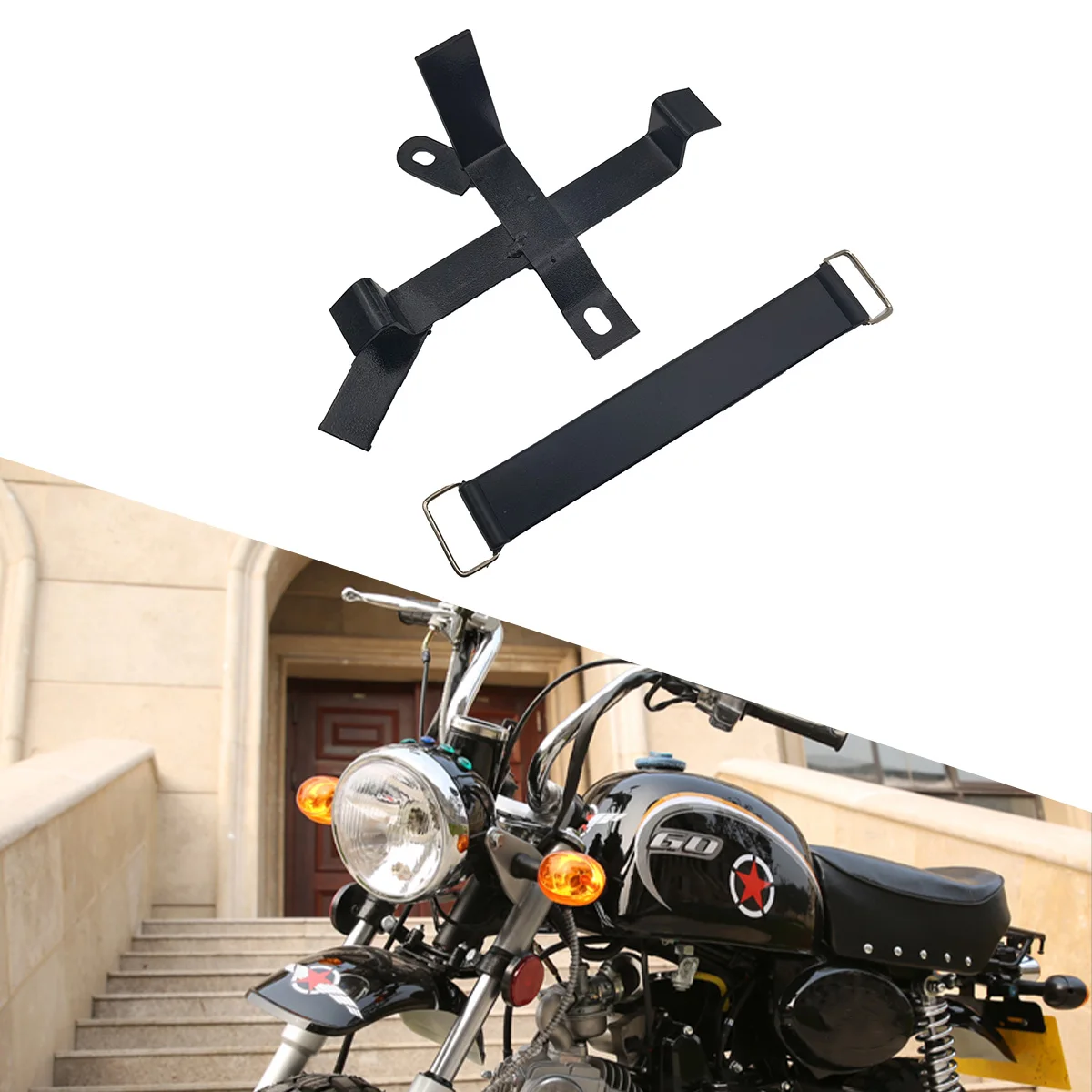 Motorcycle Accessories Battery Box Frame Battery Fixing Bracket For Honda Z50 Z50A Z50J Z50R Mini Trail Monkey Easy To Install