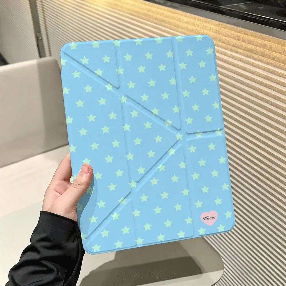 Full Screen Star Tablet Case For iPad Pro 11 12.9 13 M2 M4 M3 Case 9.7 10.2 5th 6th 7/8/9 10th 11th 12th case Air 3 4 5 6 Cover