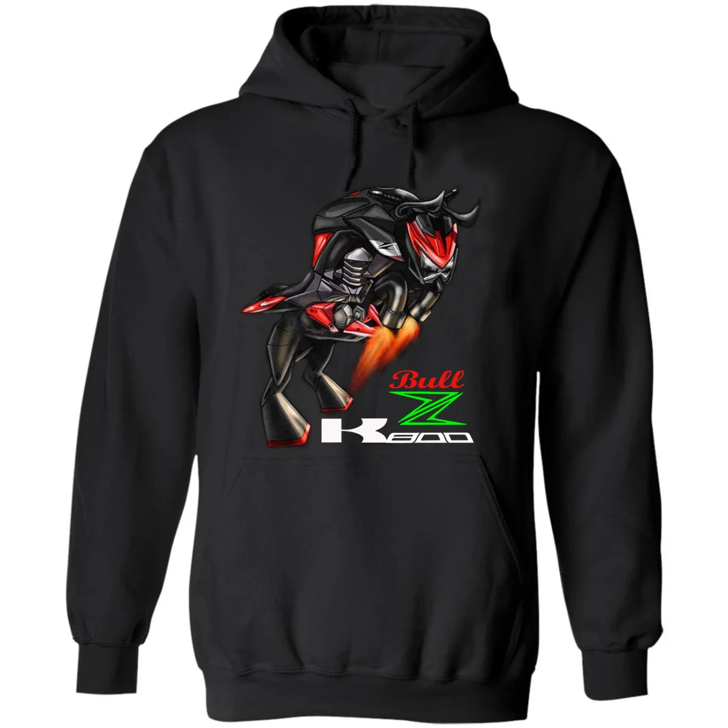 Classic Japanese Motorcycle Z800 Bull Inspired Pullover Hoodie New 100% Cotton Casual Mens Sweatshirts Fashion Rider Streetwear