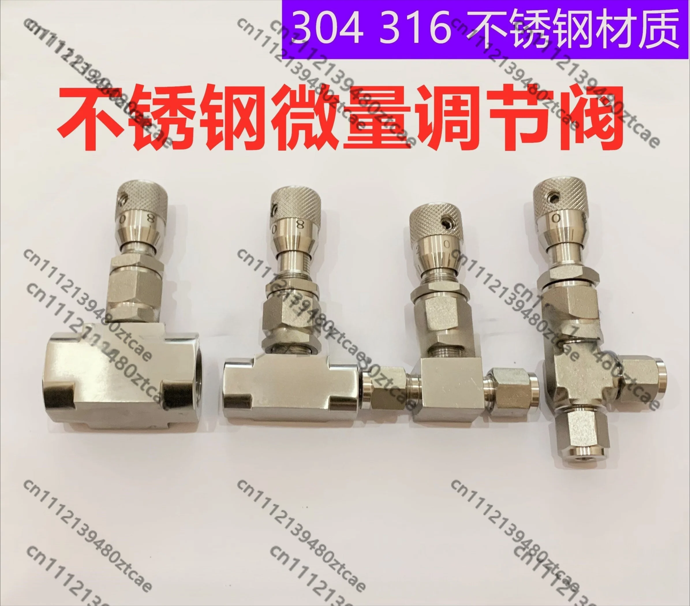 WL11H-320P Stainless Scale Micro Flow Control Valve Internal Thread G1/4 G1/8 Lab Gas Regulating Valve