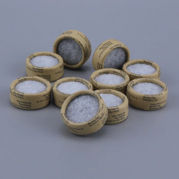 10pcs lot 24mm activated carbon mouthtip universal for hookah smoking cigar filter screen accessories tools