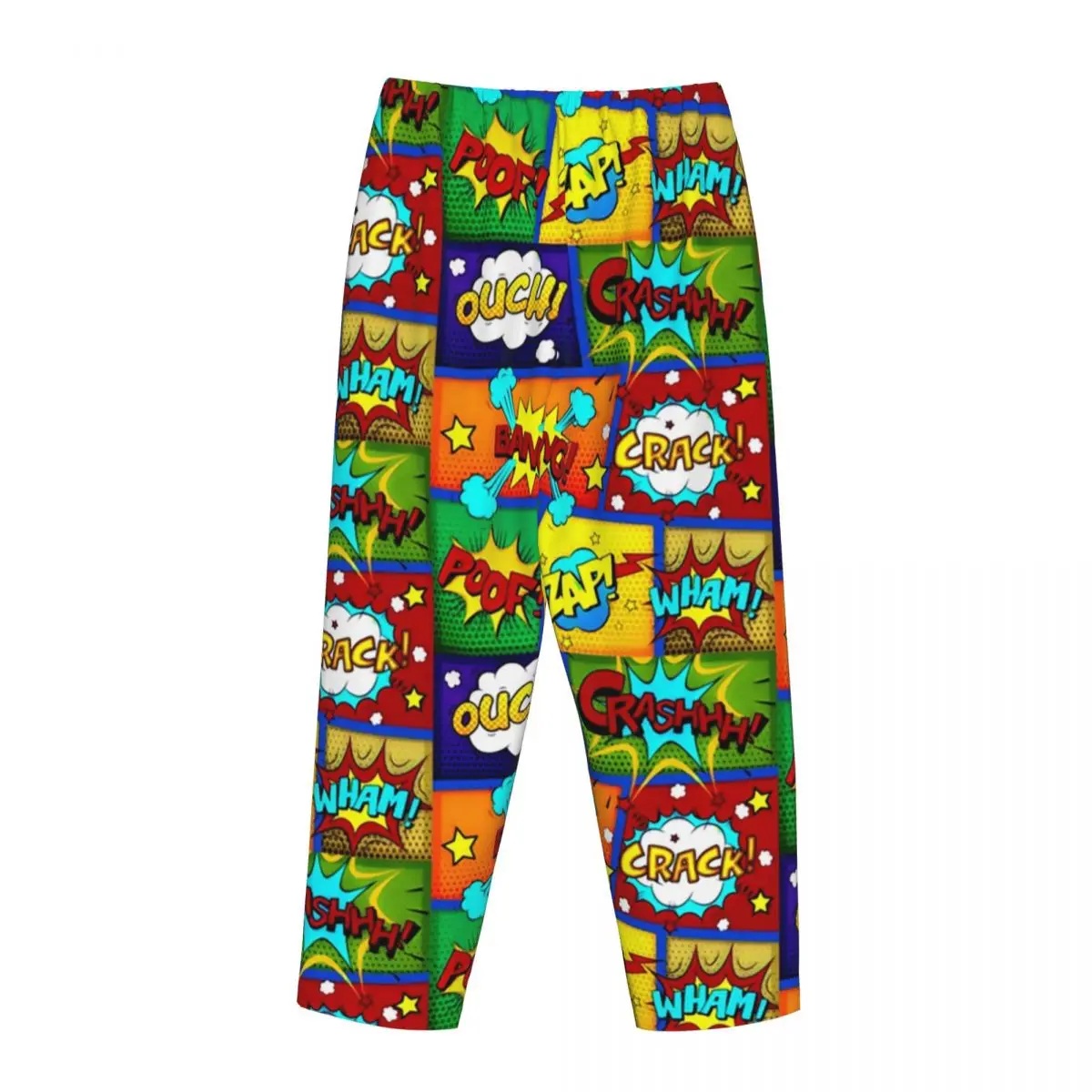 Pantalon de pyjama imprimé personnalisé Smile Hero pour femme, vêtements de nuit Anime Movie, bas de sommeil avec poches, dessin animé