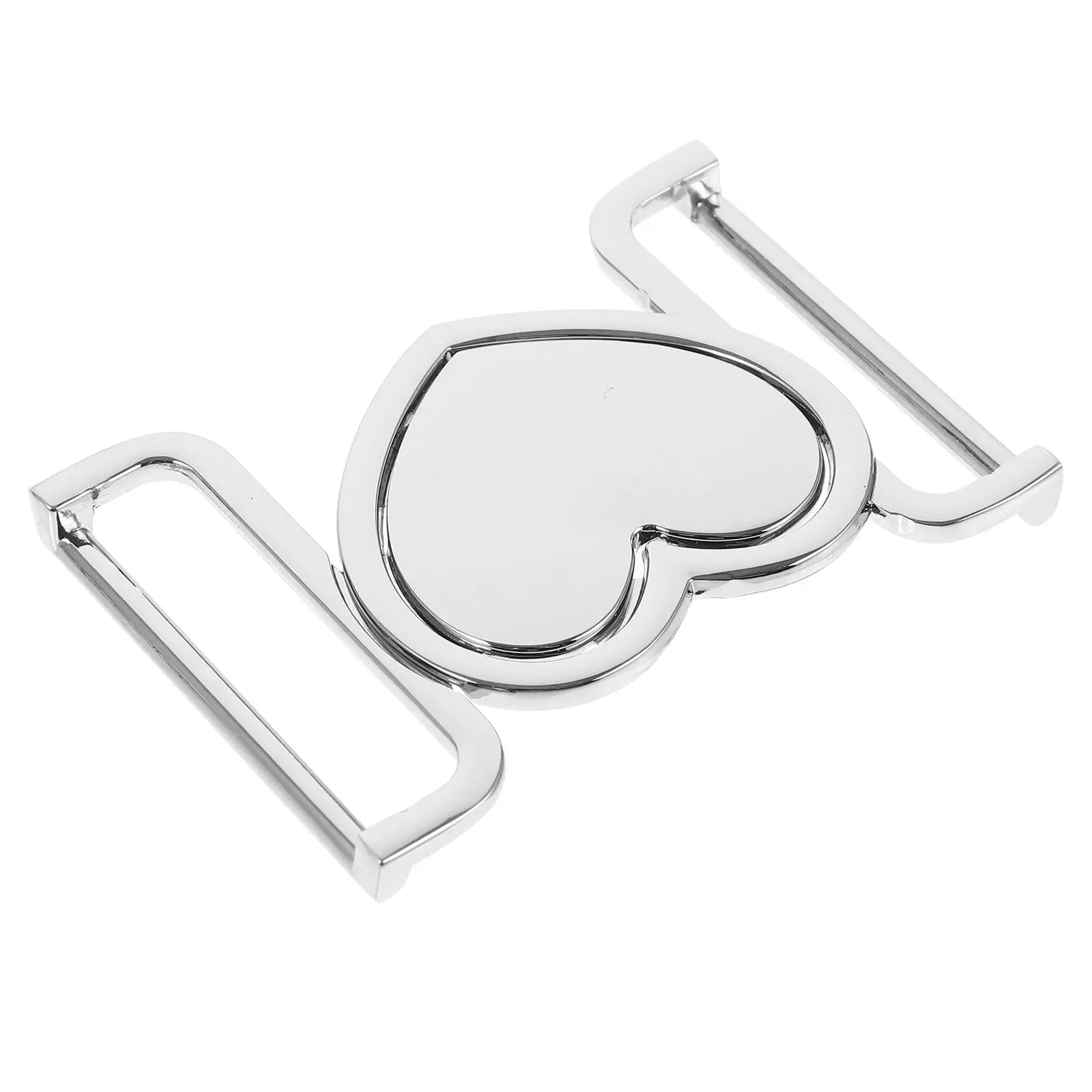 

3 Black Heart-shaped Toggle Buckle 40MM Elegant Metal Accessories Coat Dress Waist Belt Closure Clasp Clothes Fastener