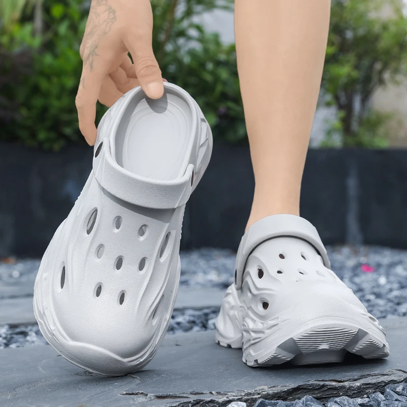Sommer-Oberbekleidung für Herren und Damen, rutschfeste, geruchshemmende Zehensandalen mit dicker Sohle für Paare, lässige Strandpantoffeln – Detail 6