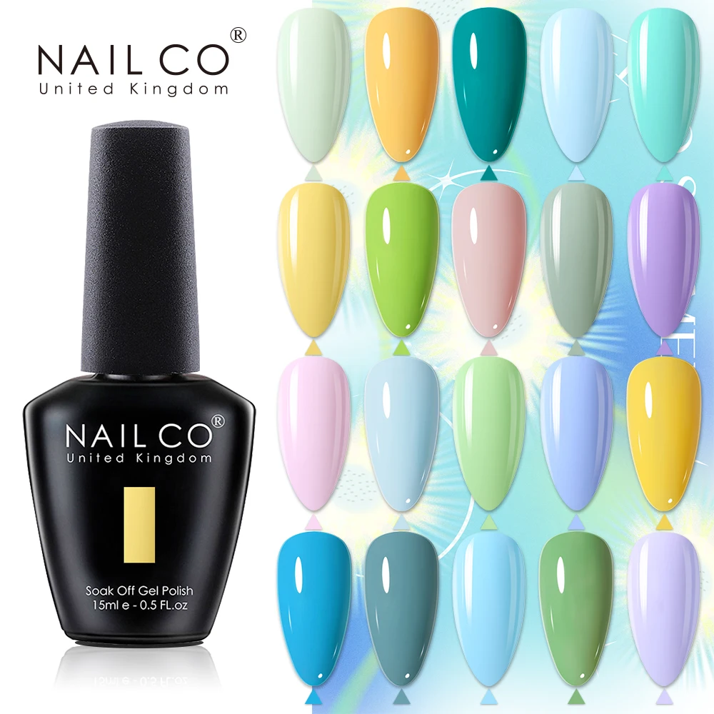 NAILCO 15 مللي شبه دائمة UV طلاء الأظافر بريق معطف فوقي البولندية هلام مسمار اللون مانيكير Esmalte الورنيش الهجين هلام طلاء الأظافر #1