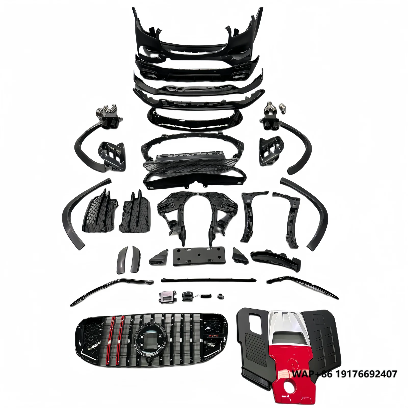 BS Auto GLS B900 Full Bodykit for Mecedes Benz X167 GLS Class GLS600 GLS480 GLS400 GLS450 Maybach' Upgrade for BBS Style Bumper