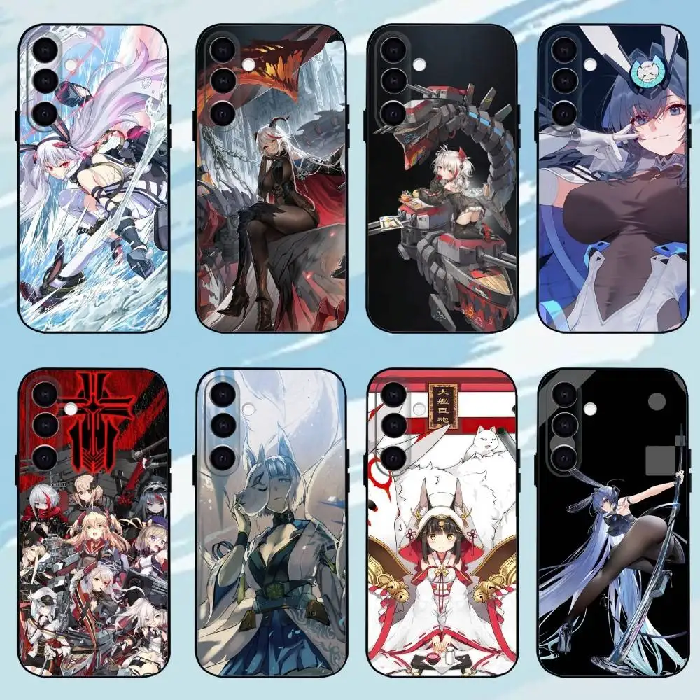 

Game A-Azur L-Lane Black Shell Phone Case For Samsung Galaxy A73,A72,A71,A70,A53,A52,A51,Others Soft Black Shell
