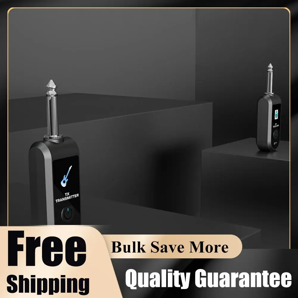 2.4G Wireless Guitar Audio Transmitter Receiver with Precise Sound Rechargeable Digital Guitar System for Electric Bass Violin