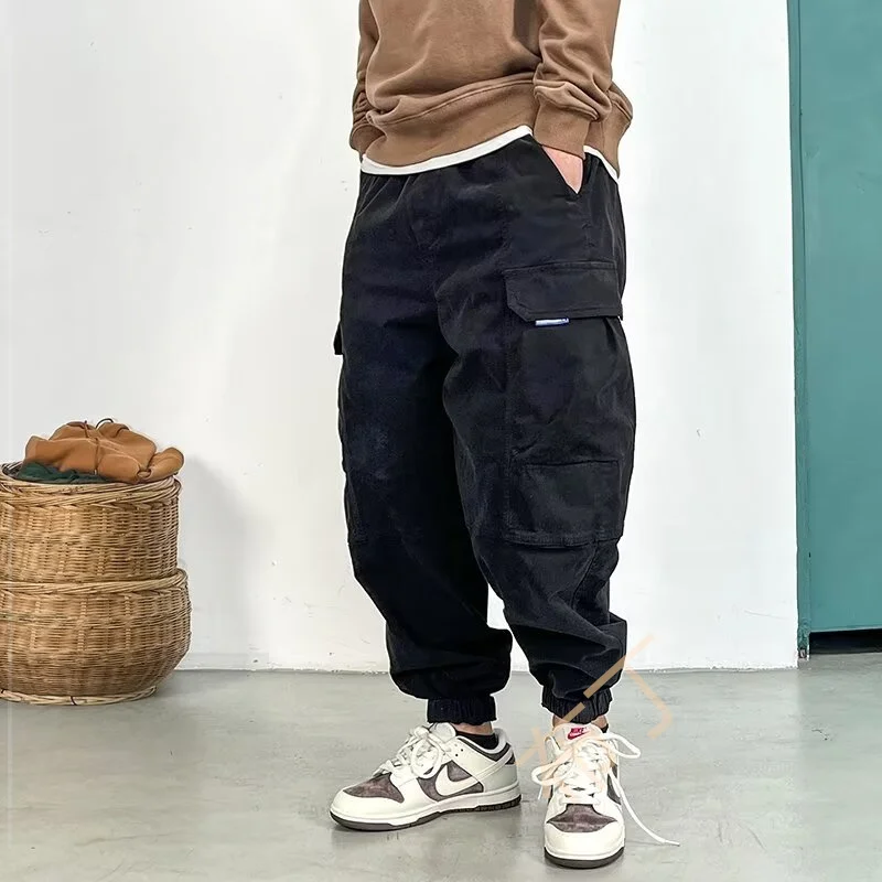 High Quality Loose Tactical Cargo Pants For Men  Harajuku Casual Joggers Korean Multi-Pocket Fashions Harem Trousers