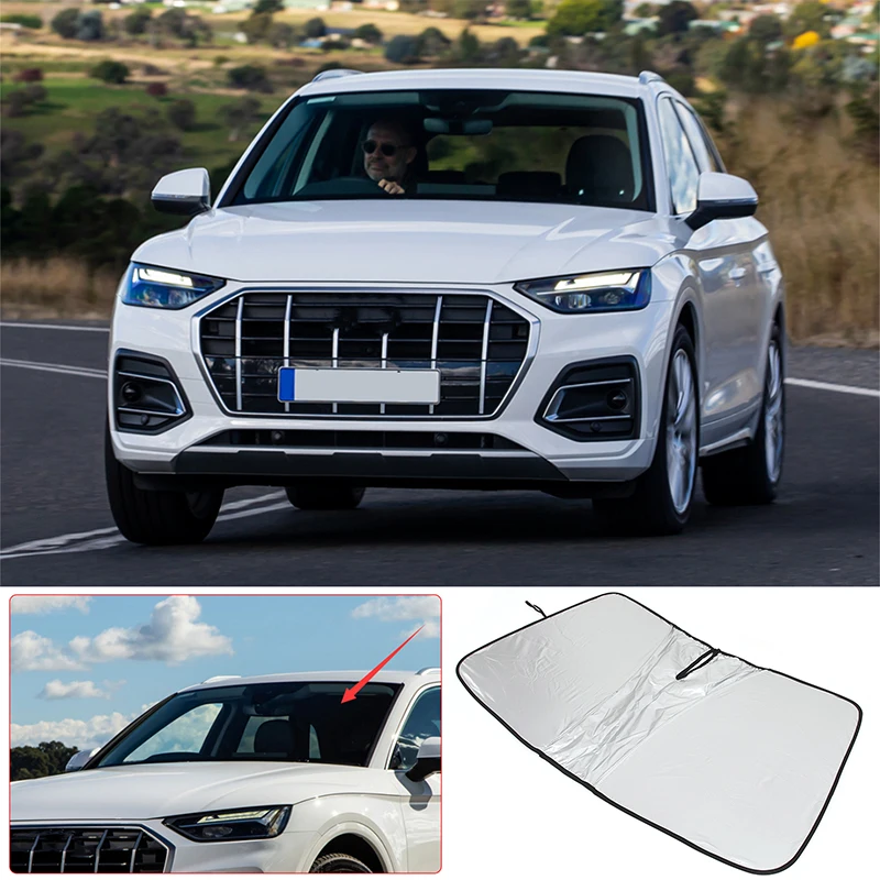 

Front Window Sunscreen Sun Visors Windshield Sun Shade Covers Sunshade Parasol Car Accessories For Audi Q5 FY 2022 2023