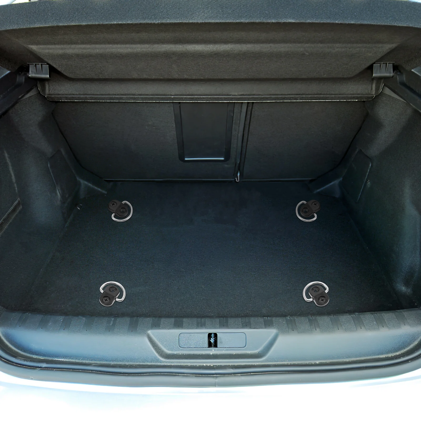 

4 Pcs Car Trunk Cargo Hooks Luggage Net Tie Down Anchors Durable Rear Trunk Hooks Storage Organizer AdjustableBracket