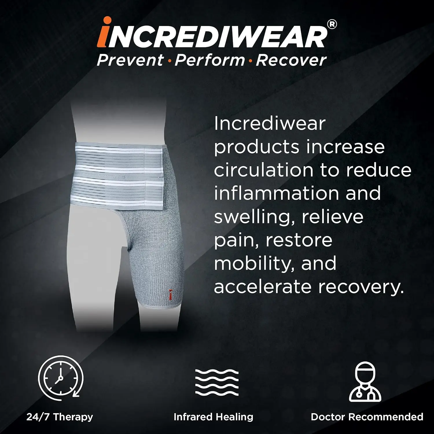 Incrediwear  Brace – Brace for Women and Men, Supports Pain Relief and Aids Injury Recovery, Reduces Swelling, De