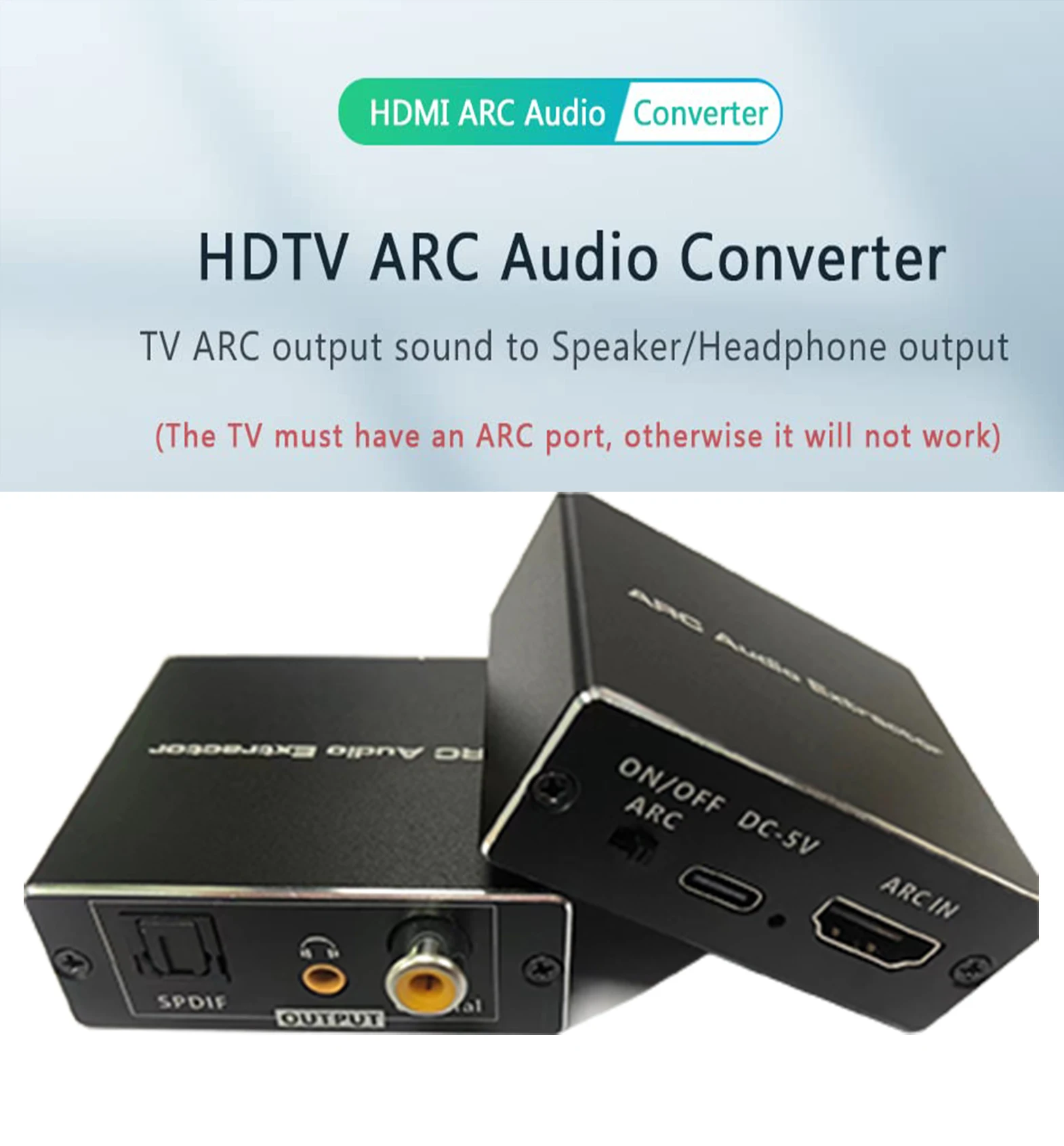 Extracteur audio HDMI 2.1 4K 120 Hz VRR ALLM ARC Commutateur d'extraction audio 2 en 1 out VRR ALLM HDCP2.3 HDR10 Convertisseur audio SPDIF optique 7.1/5.1CH, stéréo L/R Audio Breakout Dol