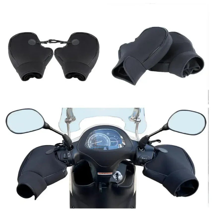 Motorrad Muffs Winter Wasserdichte Innere Fleece Lenker Handschuhe Handwärmer Stulpen Für Schneemobil ATV