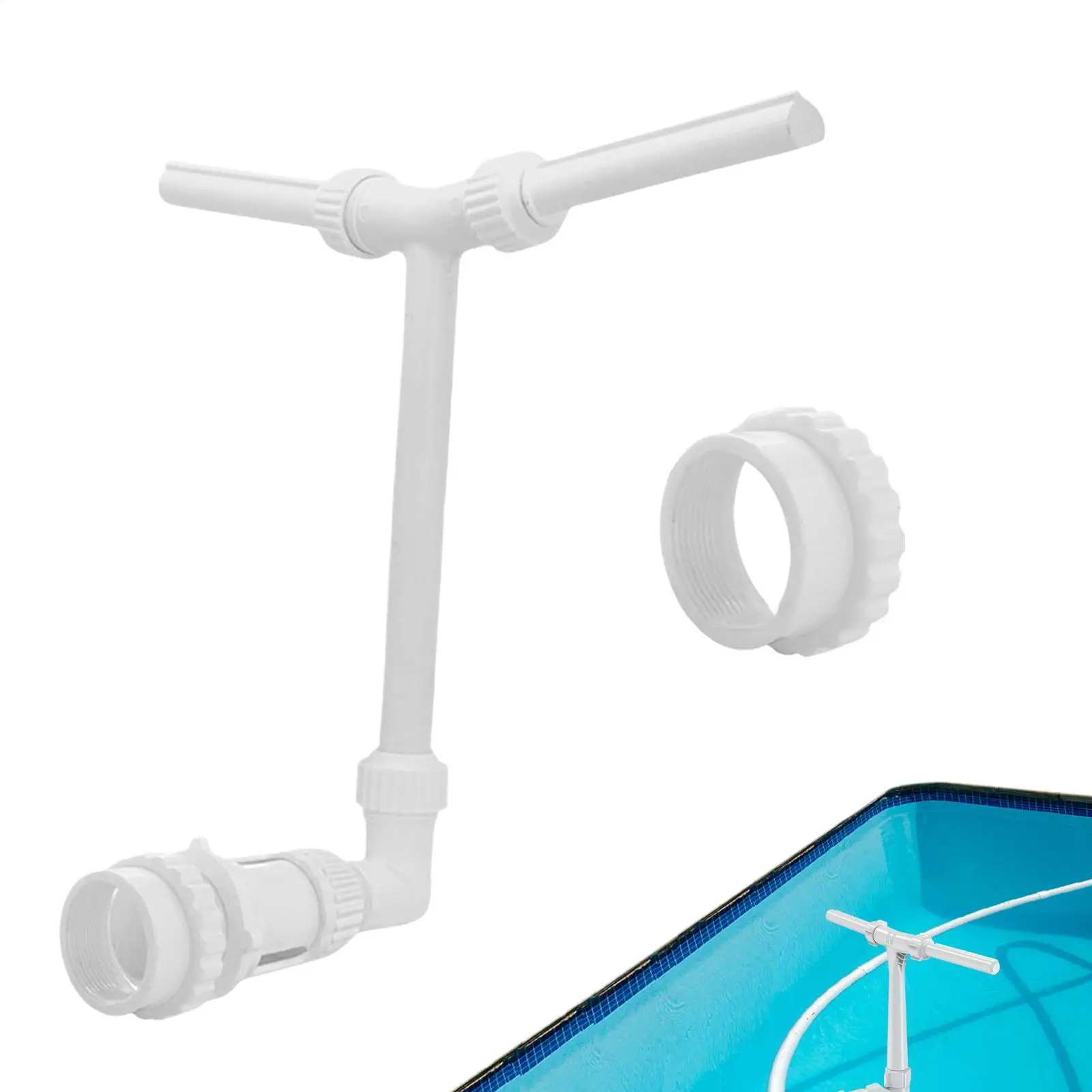 

Pool Spray Fountain Double-head Waterfall Swimming Pool Fountain High-Pressure Swimming Pool Sprinkler Fountain Accessories