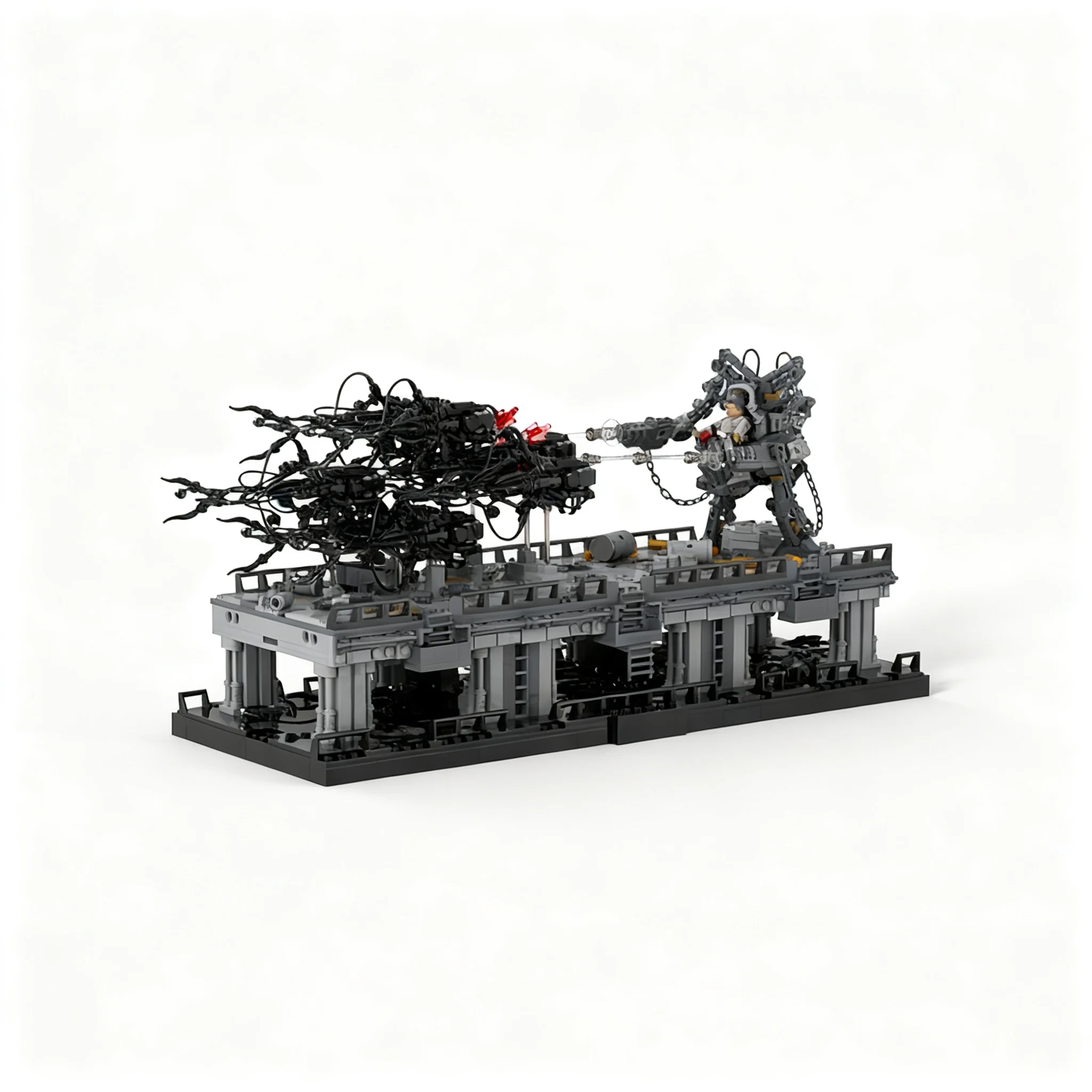 2140pcs MOC Micro Matrix Concept Series PART VI Fight ZION Model Building Blocks Christmas Gift Construction Toy Assemble Art