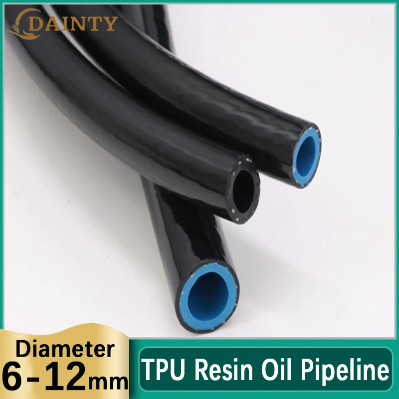 1Meter TPU Resin Oil Pipeline Diesel Hose High Temperature Pressure Explosion-Proof Fuel Hoses 6/8/10/12mm