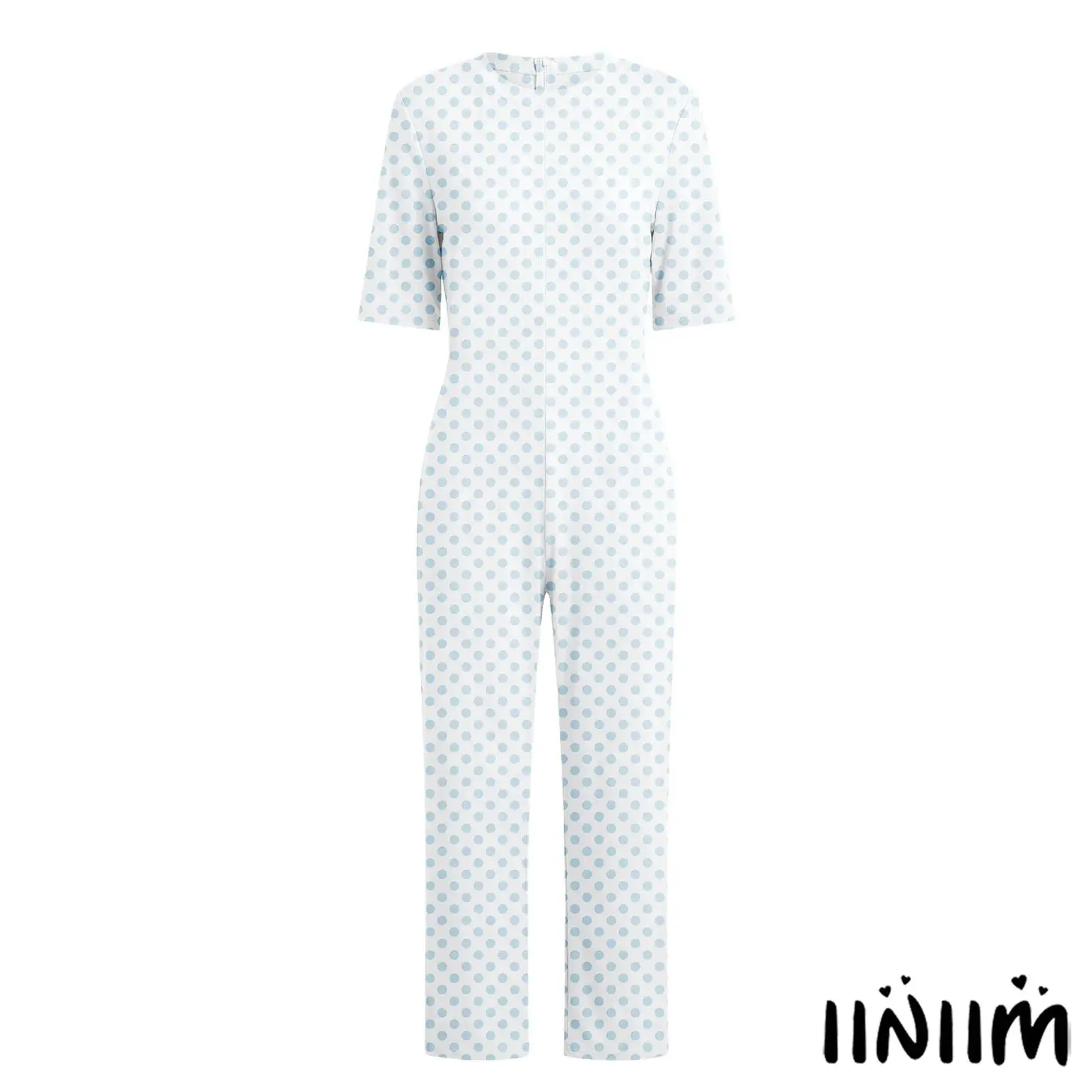 

Womens Alzheimer Elderly Nursing Floral Clothing Short Sleeve Lounging-style Anti-strip Adaptive Jumpsuit Rompers Casual Clothes