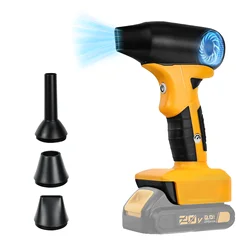Brushless Turbo Blower Violent Fan 130000RPM 4-Speed Powerful Electric Air Blower Clean Tool For Dewalt 20V Battery Pin