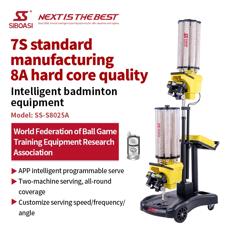 Multifunctional Badminton Feeder Machine Badminton Shuttlecock Feeder Badminton Shuttle Feeder Machine With Ipad Control