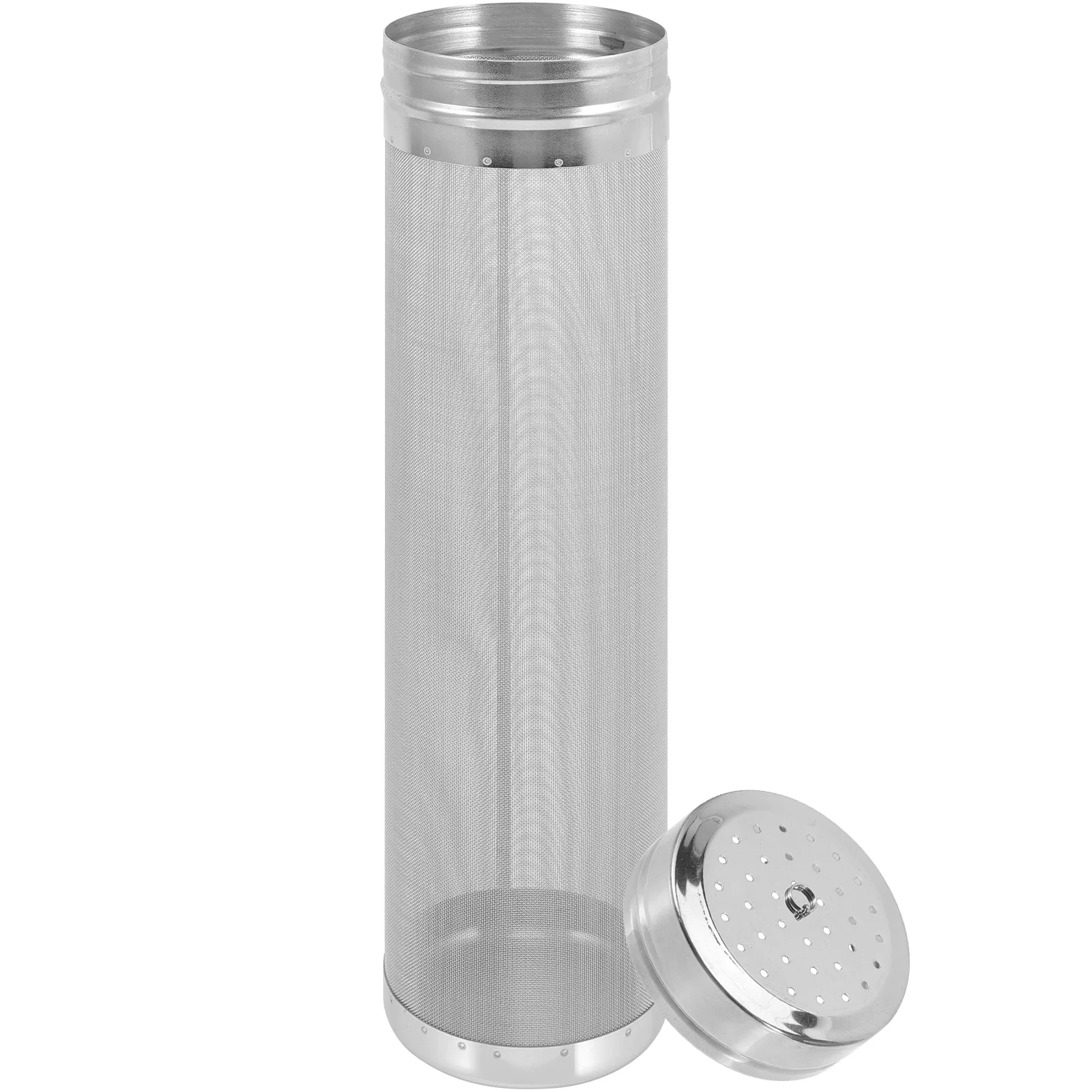 

Stainless Steel Hop Filter for Beer Brewing Mesh Metal Tube Container Portable Strainer Tool
