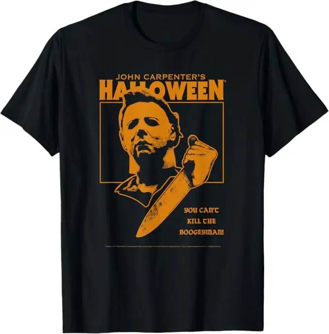 

Halloween You Can't Kill The Boogeyman! T-Shirt Men Women Fashion Vintage Humor Short Sleeve Tops Men Clothing Graphic T Shirts
