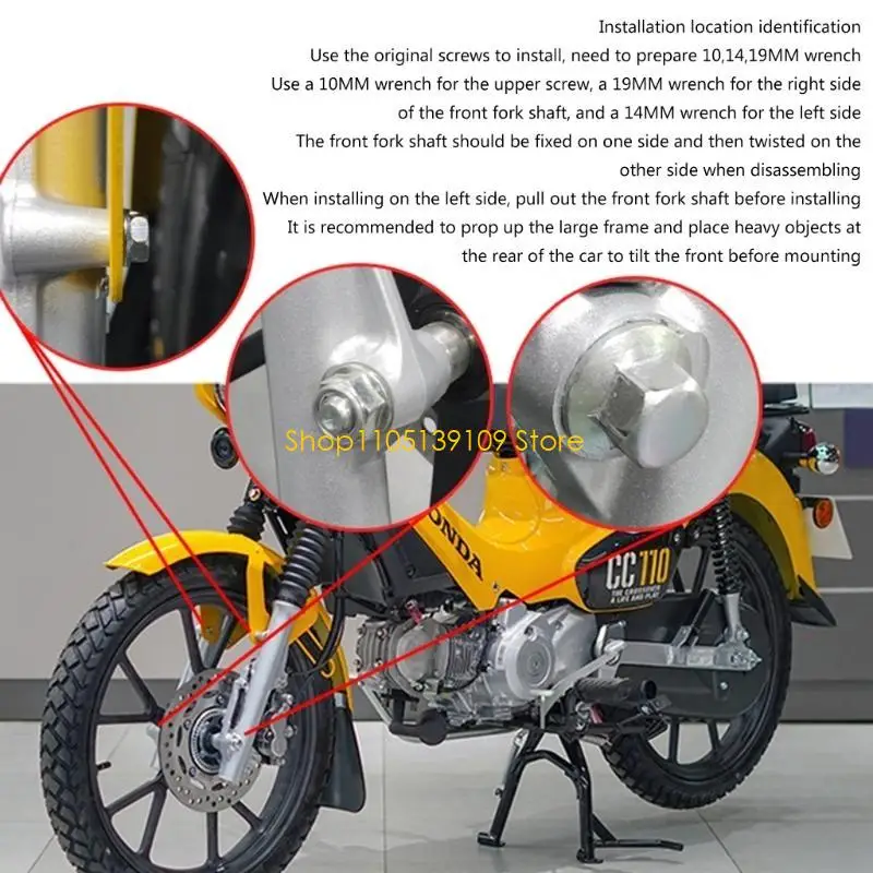 P5ED Front Fork Protective Shell Cover for Cub CC110 Shock Absorbers Fork Defender