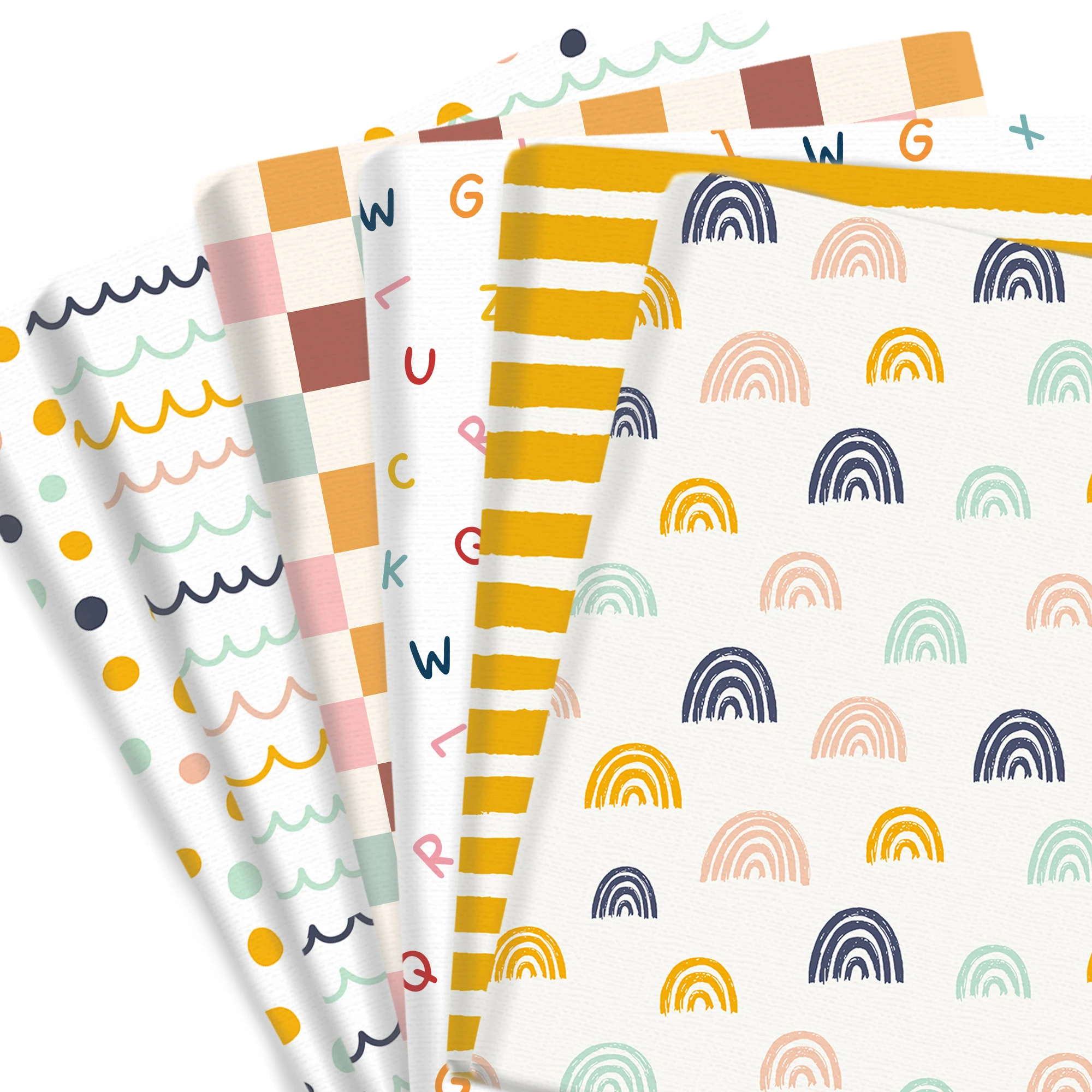 50*45 سنتيمتر/50*145 سنتيمتر لون قوس قزح 100% نقية/البوليستر القطن المواد خليط الخياطة الأقمشة اللحف الإبرة لتقوم بها بنفسك القماش