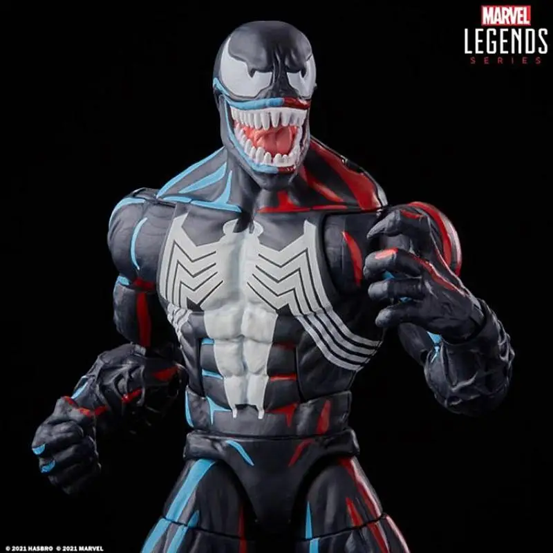 Hasbro Original 6-Polegada Marvel Legends Spider-Man Animação Retro Embalagem Série Venom Action Figure Collection Venom Sdcc Novo