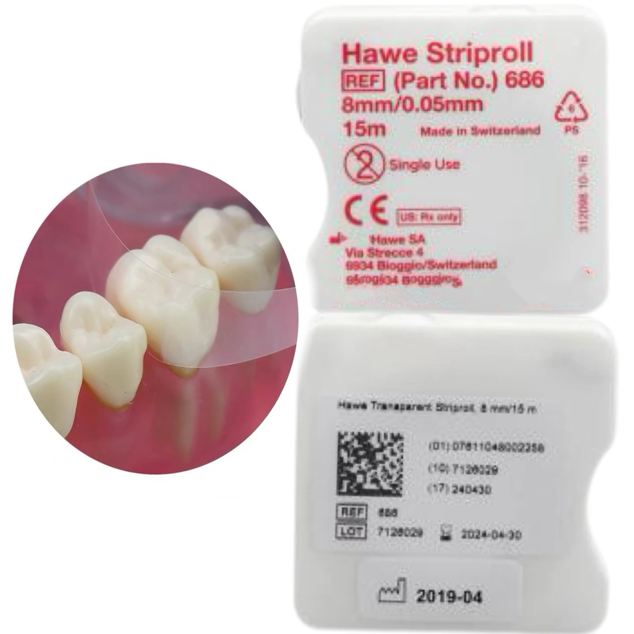 Polyester Matrix Strip Roll 15m 0.05mm Transparent Type 6mm 8mm Dental Anterior Tooth Restoration Auxiliary Forming Bands