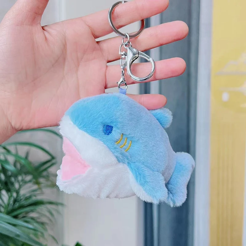 1Pc 12cm Kleine Shark Plüsch Spielzeug Puppe Kuscheltiere Plüsch Zubehör Spielzeug Anhänger Baby Kind Geschenk Schlüsselbund ornamente