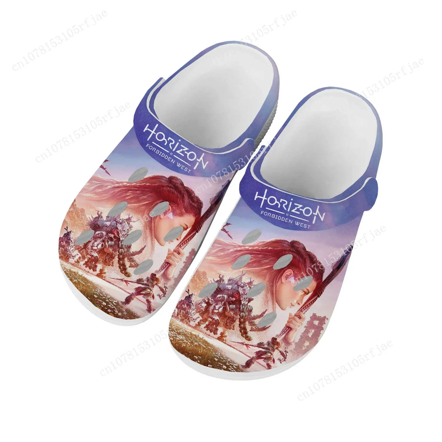 Horizon Forbidden West Home Tamancos para Homens e Mulheres, Jogo de Desenhos Animados, Juventude, Menino, Menina Sandálias, Jardim Sapatos Personalizados, Chinelos de Praia