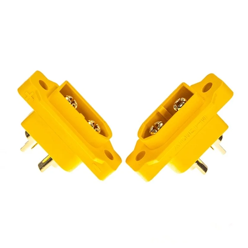 5pcs XT60E-M Mountable XT60 Male Plug Connector Model Aircraft Power Battery Plug Fixed Version Male XT60E1-M